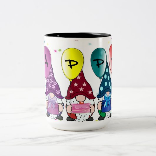 Happy Gnomes Tweekleurige Koffiemok (Center)