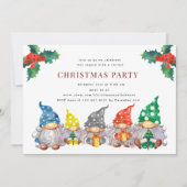 Happy Gnomes Virtual Christmas Party Kaart (Voorkant)