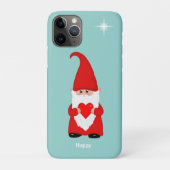 Happy gnoom met hart en blauwgroen Case-Mate iPhone case (Achterkant)