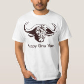 Happy Gnu Year T-shirt (Voorkant)