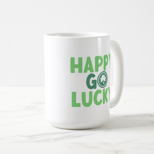 Happy Go 3 koffie mok (Voorkant rechts)