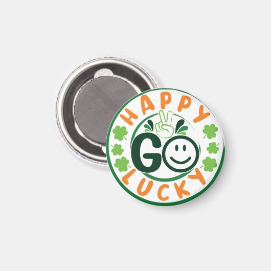 Happy Go Lucky-52904 Magneet (Voorkant / Achterkant)