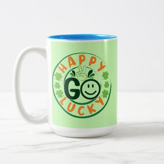 Happy Go Lucky-52904 Tweekleurige Koffiemok (Links)