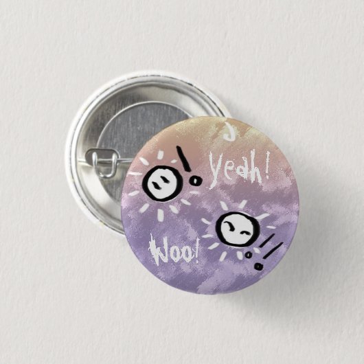 Happy Go Lucky Button (Voorkant /achterkant)