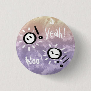 Happy Go Lucky Button