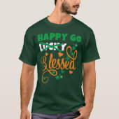 HAPPY GO Lucky GEZEGEND St Patrick's Day T-shirt (Voorkant)