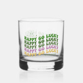 Happy Go Lucky Irish Whisky Glas (Achterkant)