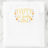 Happy Go Lucky Meisje sticker (Tas)