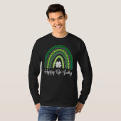 Happy Go Lucky Rainbow Leopard Lucky Saint Patrick T-shirt (Voorkant volledig)