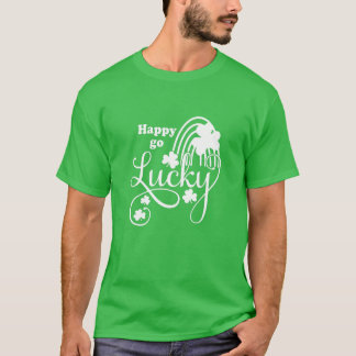 Happy Go Lucky St. Patrick's Day Boys Girls Kinder T-shirt