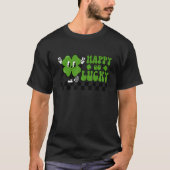 Happy Go Lucky St. Patrick's Day Kids Cute Shamroc T-shirt (Voorkant)