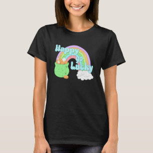 Happy Go Lucky St Patrick's Day regenboog voor jon T-shirt