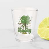 Happy Go Lucky St. Patrick's Shot Glas (Voorkant)