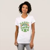 Happy Go Lucky Unisex T-shirts (Voorkant volledig)