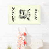Happy Goat Day Funny Screening Animal Birthday Art Spandoek (Insitu)