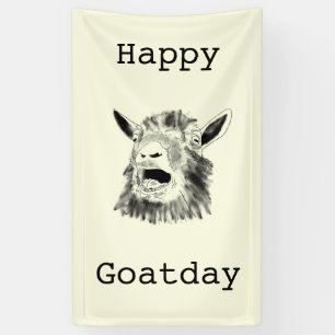 Happy Goat Day Funny Screening Animal Birthday Art Spandoek