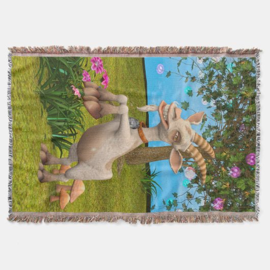 Happy Goat Deken (Voorkant)