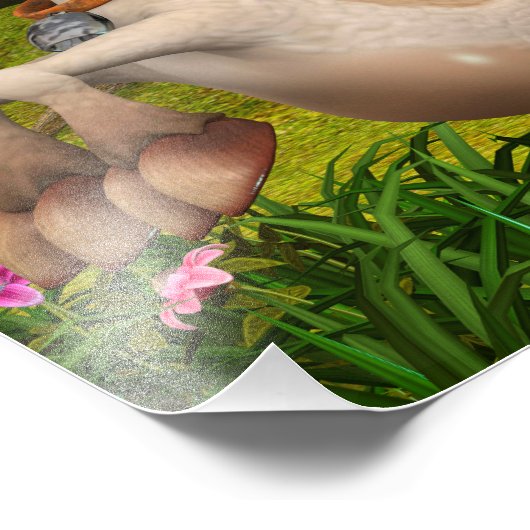 Happy Goat Foto Afdruk (Hoek)