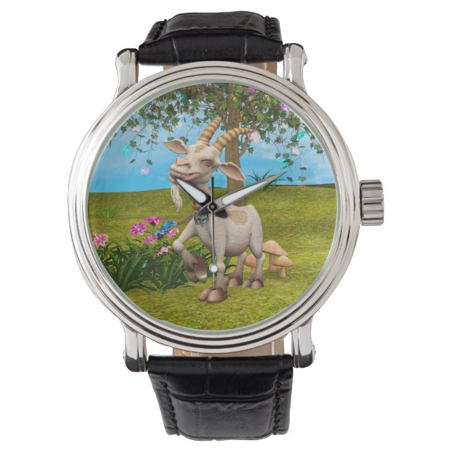 Happy Goat Horloge (Voorkant)