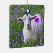 Happy Goat Keramisch Ornament (Rechts)