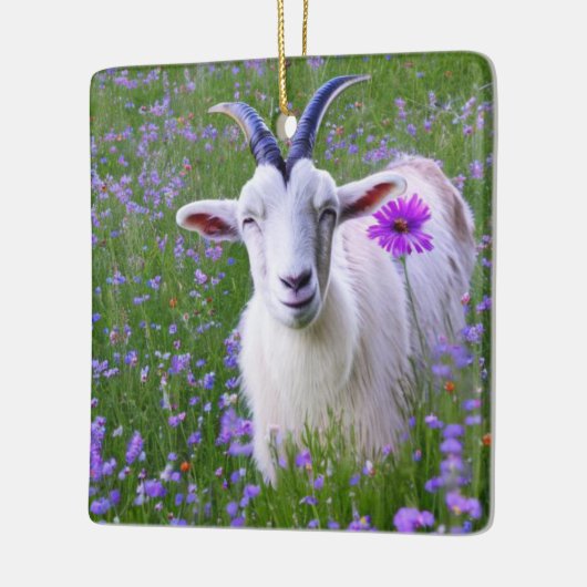Happy Goat Keramisch Ornament (Links)