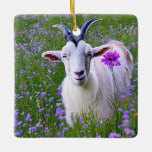 Happy Goat Keramisch Ornament