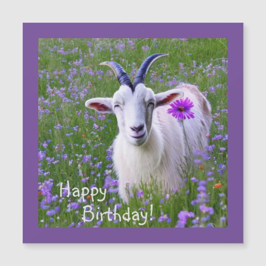 Happy Goat Magnetische Kaart (Voorkant)