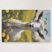 Happy Goat Vibrant Buttercup Meadow Legpuzzel (Horizontaal)