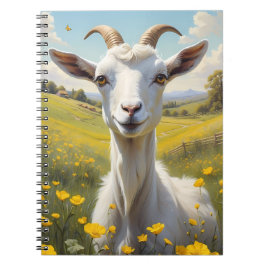 Happy Goat Vibrant Buttercup Meadow Notitieboek