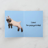 Happy Goats Birthday Kaart (Binnen)