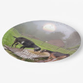 Happy Goats op zondag Papieren Bordje (Gekanteld)