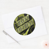 Happy Golden Birthday Ronde Sticker (Envelop)