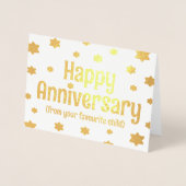 Happy Golden Jubileum grappige moeder en vader Folie Kaarten (Voorkant)