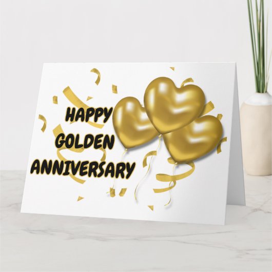 Happy Golden Jubileum Kaart (Voorkant)