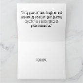 Happy Golden Jubileum Kaart (Binnen)