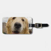 Happy Golden Retriever Bagagelabel (Voorkant horizontaal)