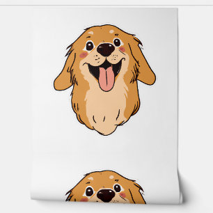 Happy Golden Retriever Hondenliefhebber Puppy Retr Behang