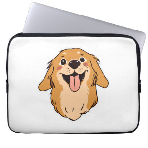 Happy Golden Retriever Hondenliefhebber Puppy Retr Laptop Sleeve