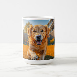 Happy Golden Retriever Koffiemok
