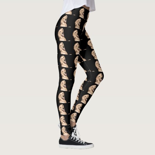 Happy Golden Retriever Leggings (Rechts)