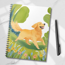 Happy Golden Retriever | Lichte Waterverf Kaart