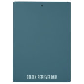 Happy Golden Retriever Papa Klembord (Achterkant)