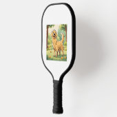 Happy Golden Retriever Pickleball Paddle (Links)