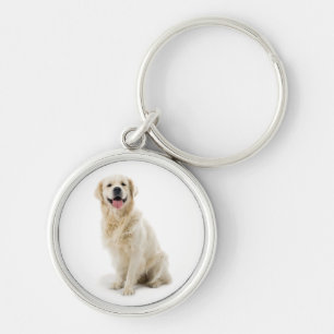Happy Golden Retriever Puppy Premium Sleutelhanger