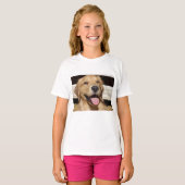 Happy Golden Retriever T-shirt (Voorkant volledig)