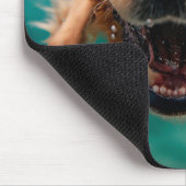 Happy Golden Retriever zwemmen onder water Muismat (Hoek)