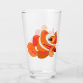 Happy Goldfish Glass Glas (Achterkant)