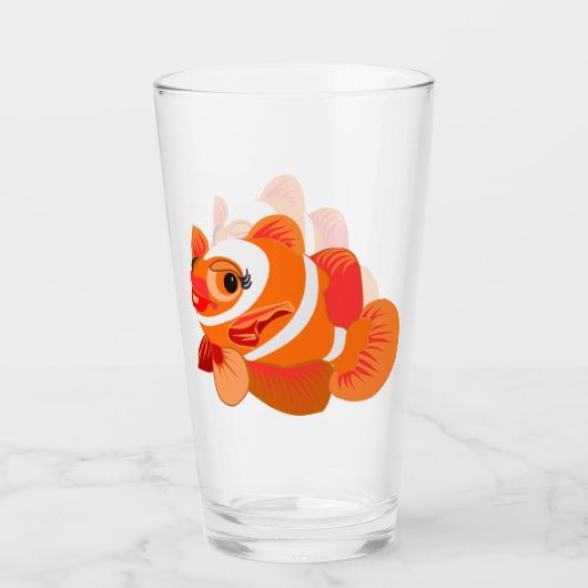 Happy Goldfish Glass Glas (Voorkant)