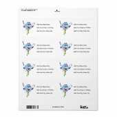 Happy Golf Ball T-shirts en geschenken Etiket (Full Sheet)