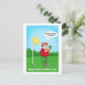 Happy Golfers Day Humor April 10 Briefkaart (Staand voorkant)